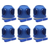 Kuber Industries Reflective Dog Harness with Adjustable Leash|Breathable Polyester Mesh Fabric |Medium Size|HT-844|Comfortable No-Pull Grip|Quick Release Buckles|Easy On-Off Harness|Blue (Pack of 6)